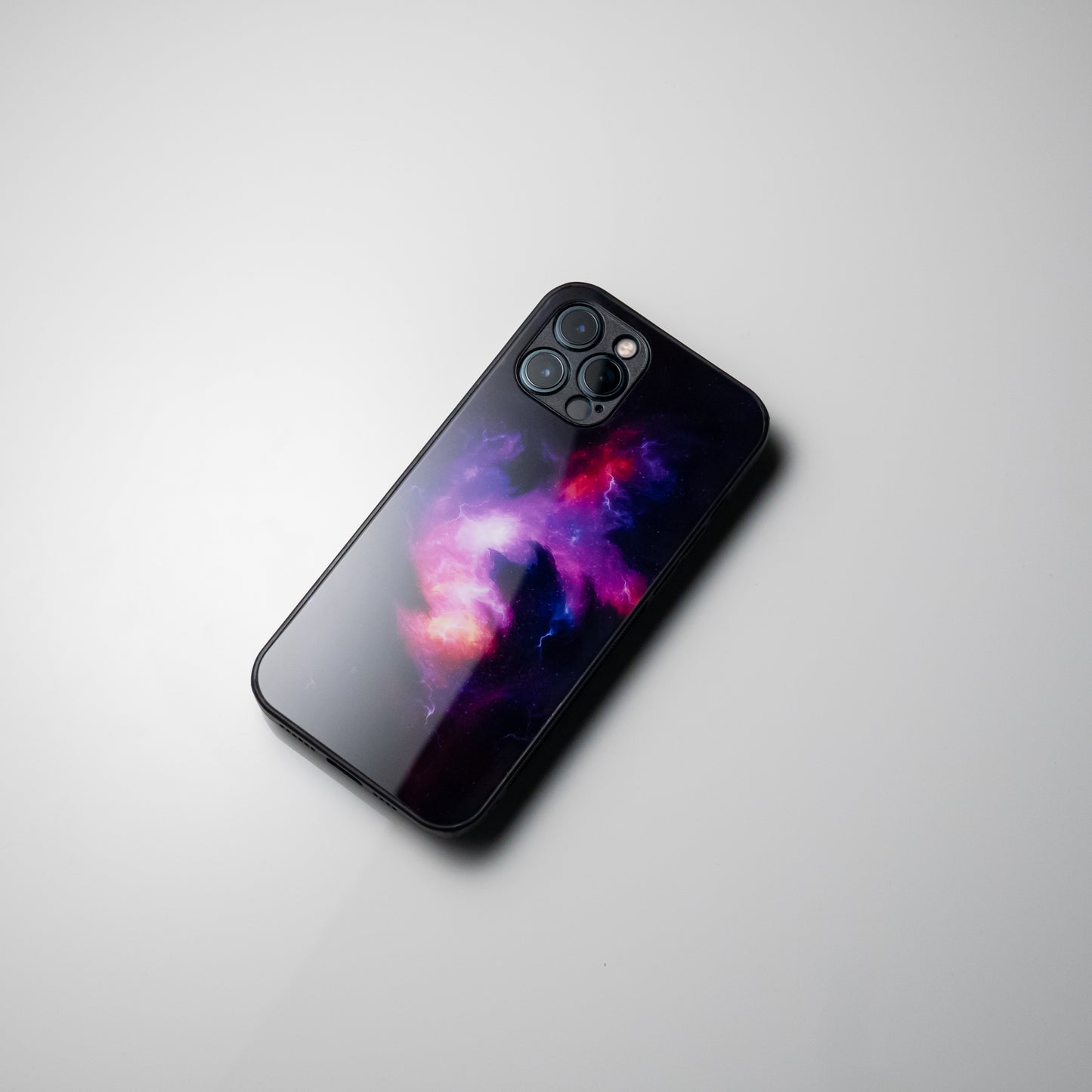 Space glass iPhone case