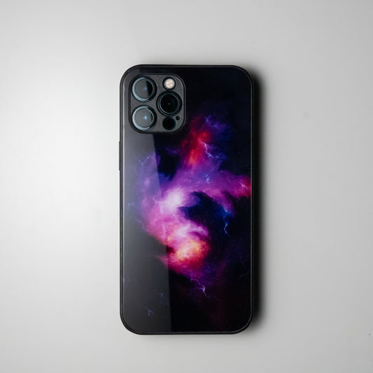 Space glass iPhone case