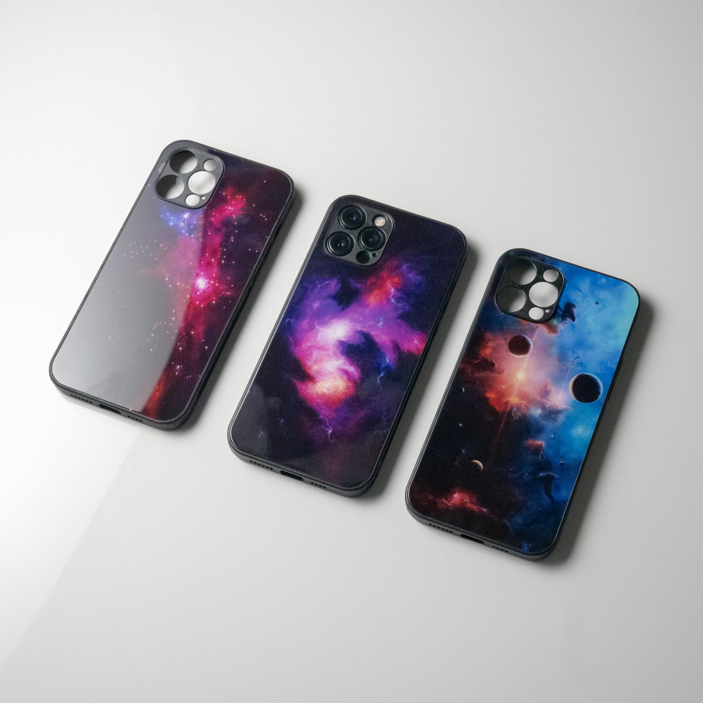 Space glass iPhone case